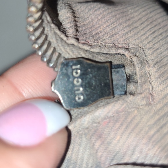 GUCCI**SHERRY LINE**EXTRA WIDE STRIPE** MAKE UP BAG - Picture 4 of 17